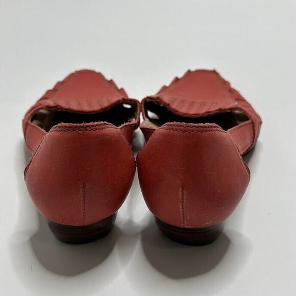 Bird of Flight Women's Sandals Made in Brazil Burnt Red Slip On Size 8.5 Pointed - Picture 3 of 8